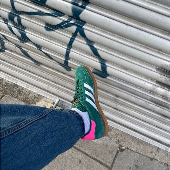 Adidas gazelle collegiate green lucid pink - Picture 15 of 16